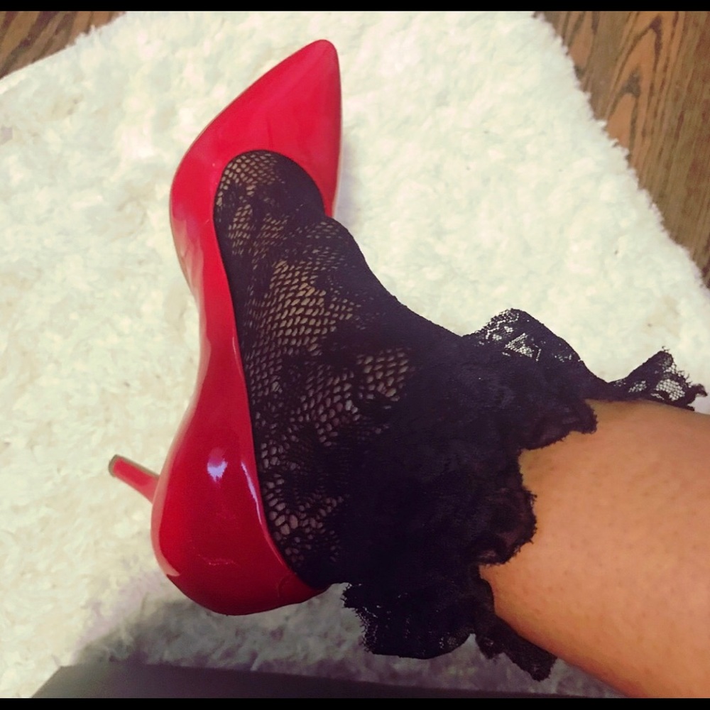 Black Lace Socks!